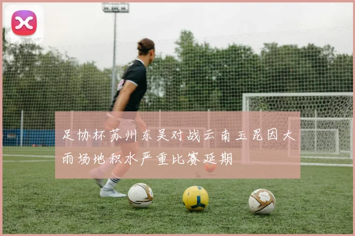 足协杯苏州东吴对战云南玉昆因大雨场地积水严重比赛延期